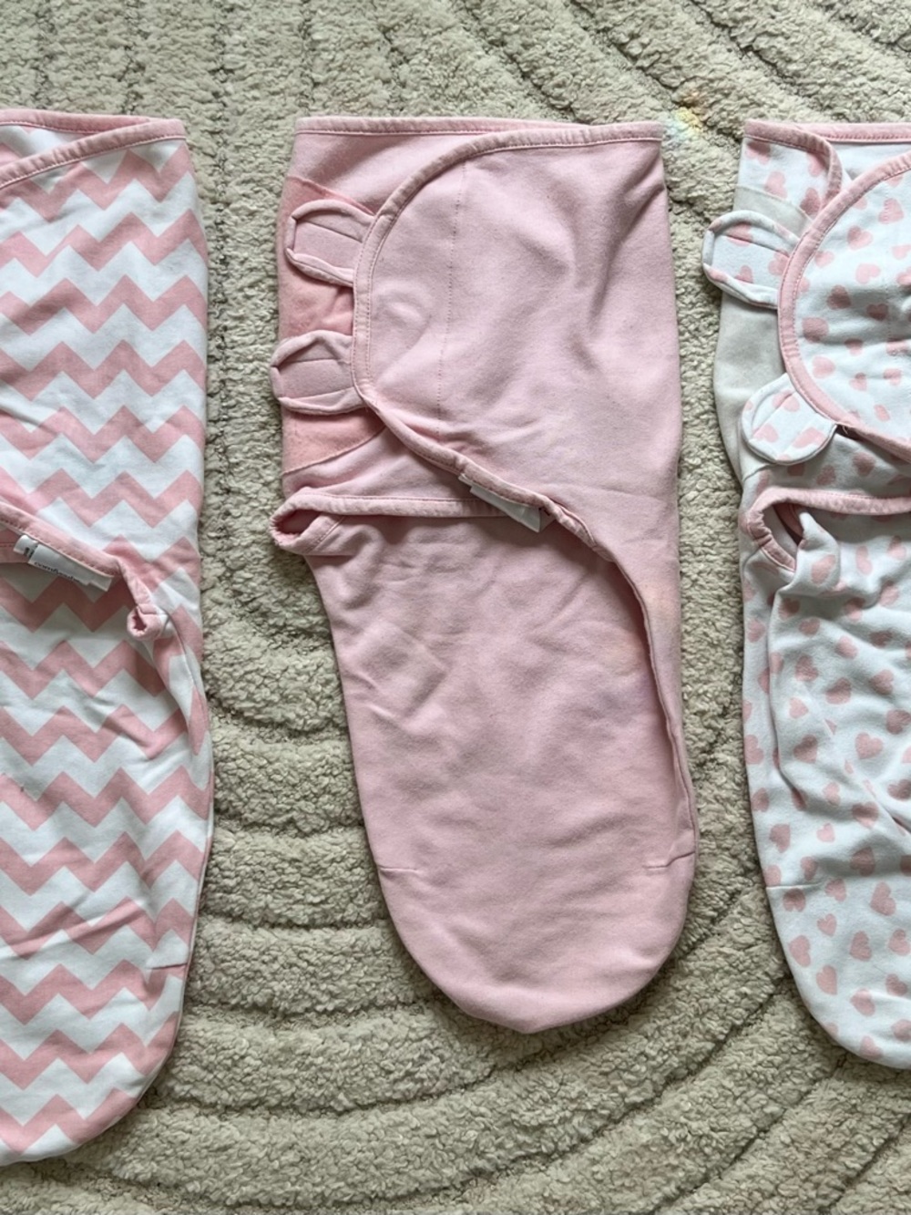 Pink Baby Swaddle Set - 3 Pack